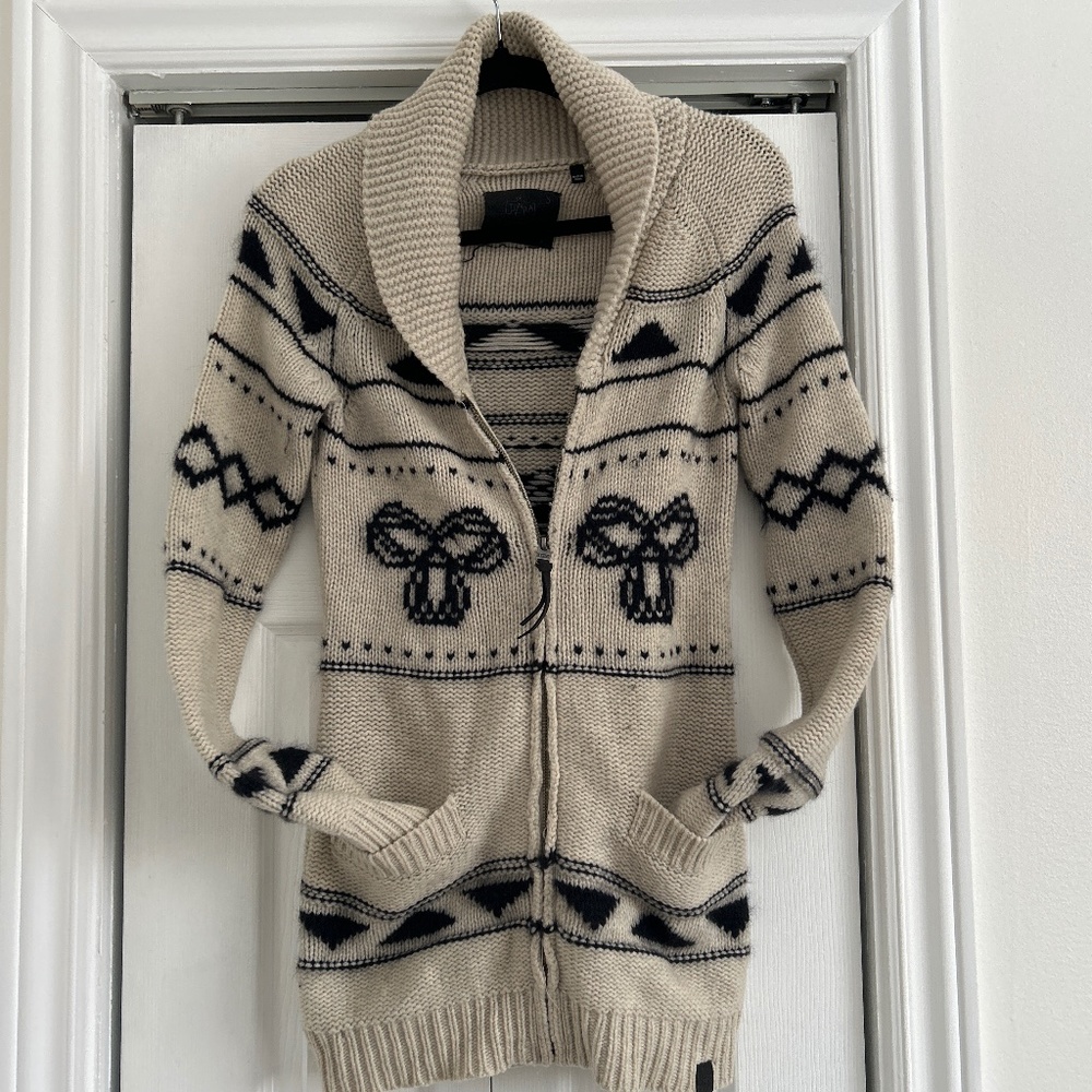 TNA zipper cardigan